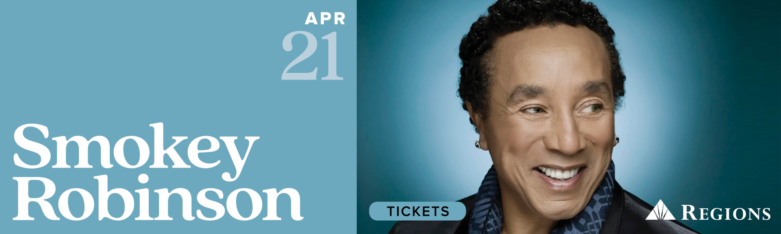 Get your tickets now for the legendary Smokey Robinson, April 21!